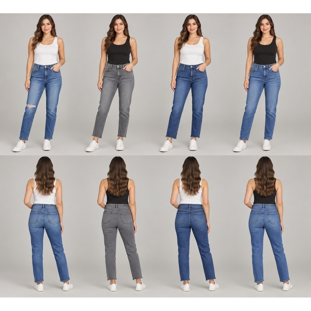 KUT from the Kloth Donna Jeans Womens 12 Blue Gray High Rise Ankle Skinny Lot